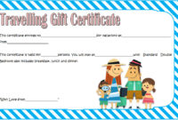 Travel Gift Certificate Template 6