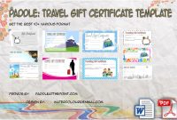 Travel Gift Certificate Templates by Paddle
