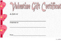 Valentine Gift Certificate Template 3