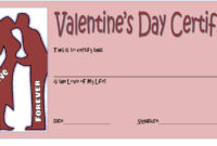 Valentine Gift Certificate Template 4