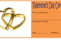 Valentine Gift Certificate Template 7