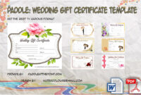 Wedding Gift Certificate Templates by Paddle