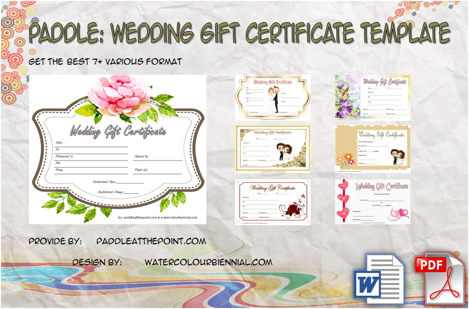 Free Editable Wedding Gift Certificate - 7+ Template Ideas