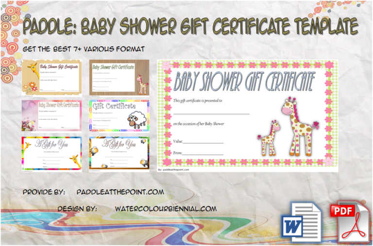 FREE Printable Babysitting Gift Certificate 7+ Concepts