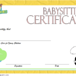 written test babysitting certification