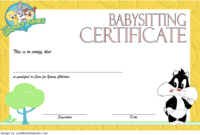 Babysitting Certificate Template 8