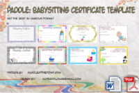 Babysitting Certificate Template by Paddle