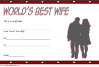 Best Wife Certificate Template 5