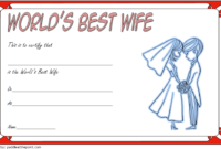 Best Wife Certificate Template 6
