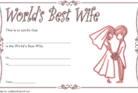 Best Wife Certificate Template 7