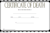 Death Certificate Template 2