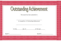 Outstanding Achievement Certificate Template 4