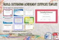 Outstanding Achievement Certificate Template by Paddle