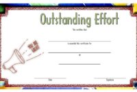 Outstanding Effort Certificate 3