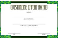 Outstanding Effort Certificate 4