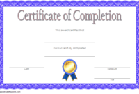 Training Completion Certificate Template 4
