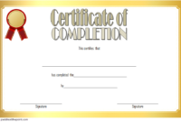 Training Course Completion Certificate Template 3