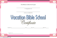 VBS Certificate Template 5