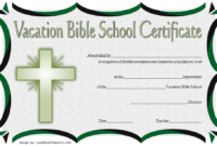 VBS Certificate Template 8
