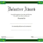 Volunteer Certificate Templates - 10+ Best Designs Free