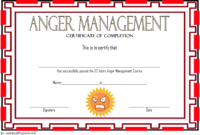 Anger Management Certificate Template 4
