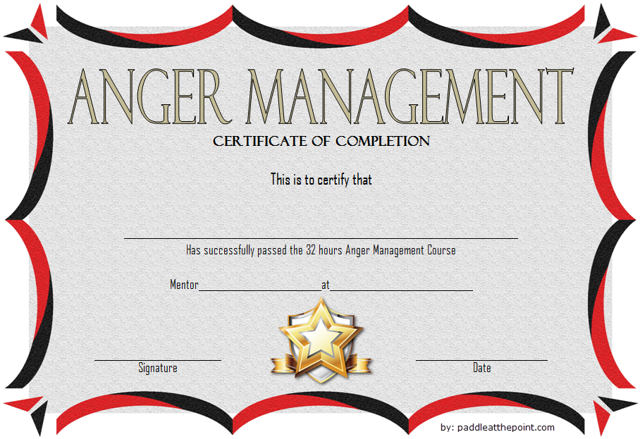 anger management certificate template, anger management certificate of completion template, free anger management certificate of completion template, anger management course certificate, fake anger management certificate, anger management class certificate of completion, anger management certificate pdf, anger management completion letter