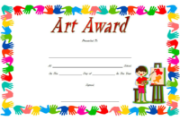 Art Award Certificate Template 2
