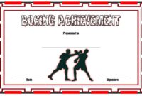 Boxing Certificate Template 3