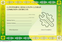 CEU Certificate Template 5