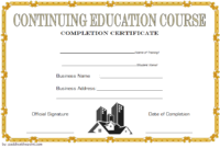 CEU Certificate Template 7