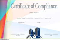 Compliance Certificate Template 2