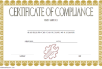 Compliance Certificate Template 5