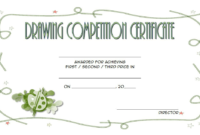 Contest Winner Certificate Template for Drawing Competition 2