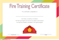 Firefighter Training Certificate Template 1