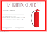 Firefighter Training Certificate Template 2