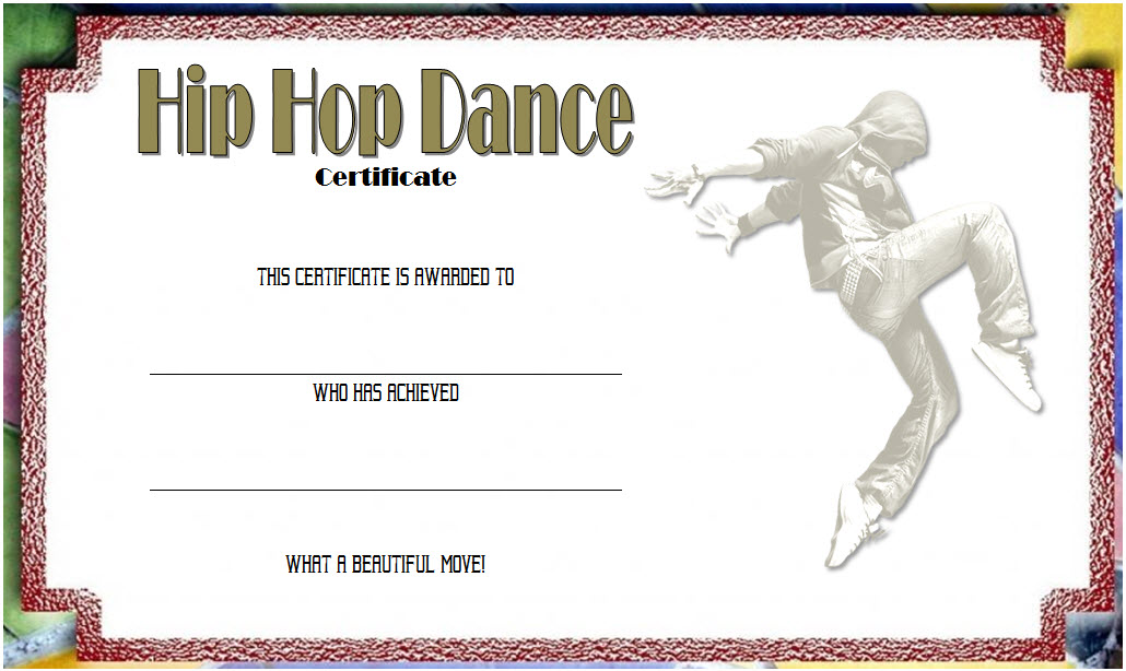 hip hop dance certificate template, hip hop certificate templates
