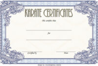 Karate Certificate Template 2