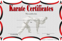 Karate Certificate Template 4