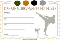 Karate Certificate Template 6