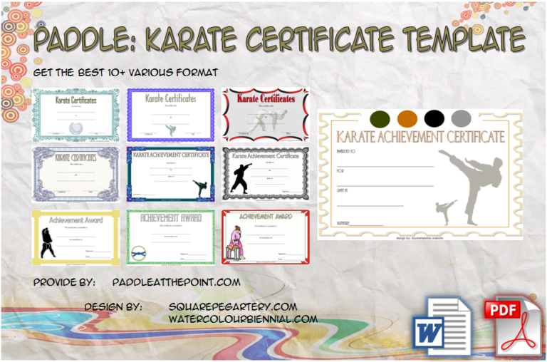 Karate Certificate Template - 10+ Great Fighter Awards