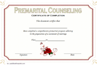 Marriage Counseling Certificate Template 1