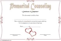 Marriage Counseling Certificate Template 2