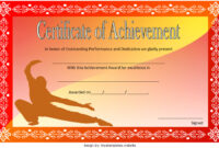 Martial Arts Certificate Template 6