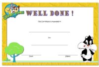 Well Done Certificate Template 4