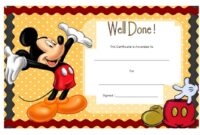 Well Done Certificate Template 6