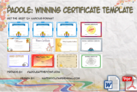 Winner Certificate Template by Paddle