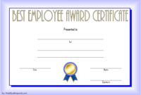 Best Employee Certificate Template 2