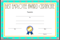Best Employee Certificate Template 3