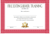 Fire Extinguisher Certificate Template 1