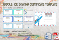Ice Skating Certificate Template by Paddle
